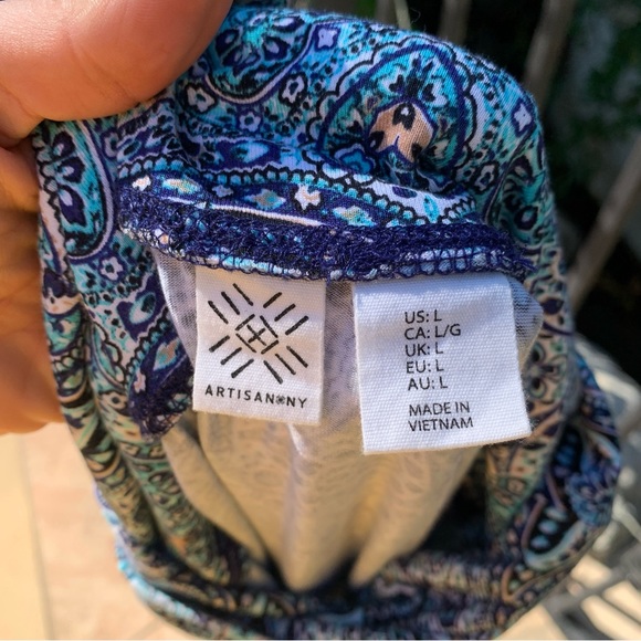 Artisan NY Light Blue Paisley Maxi Skirt - Picture 4 of 4